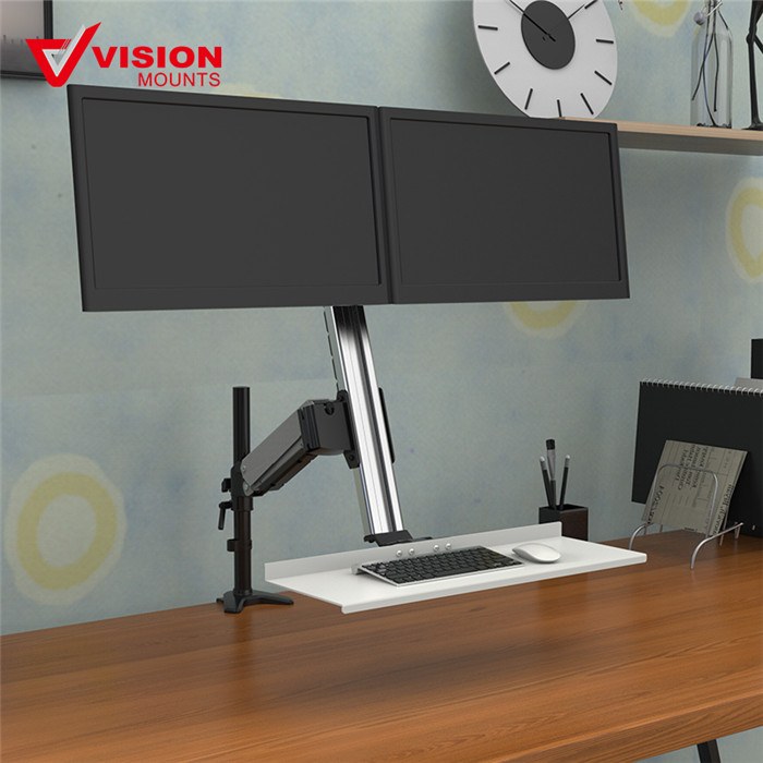 V-mounts ErgoFusion Dual Monitor Desk Mount VM-WS12