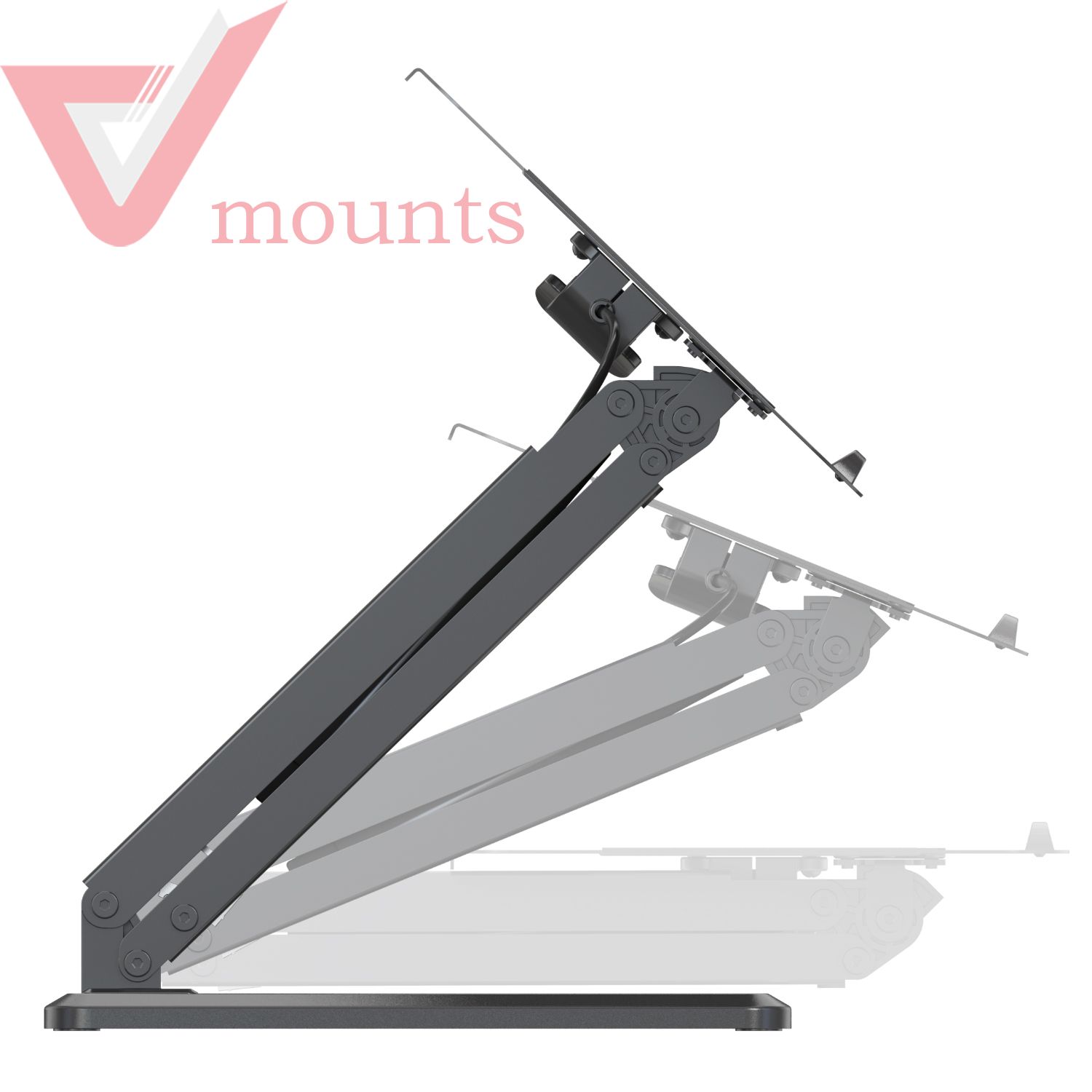 V-mounts ErgoSpot Adjustable Metal Home Office Ergonomic Aluminum Laptop Mount VM-LHA6YG
