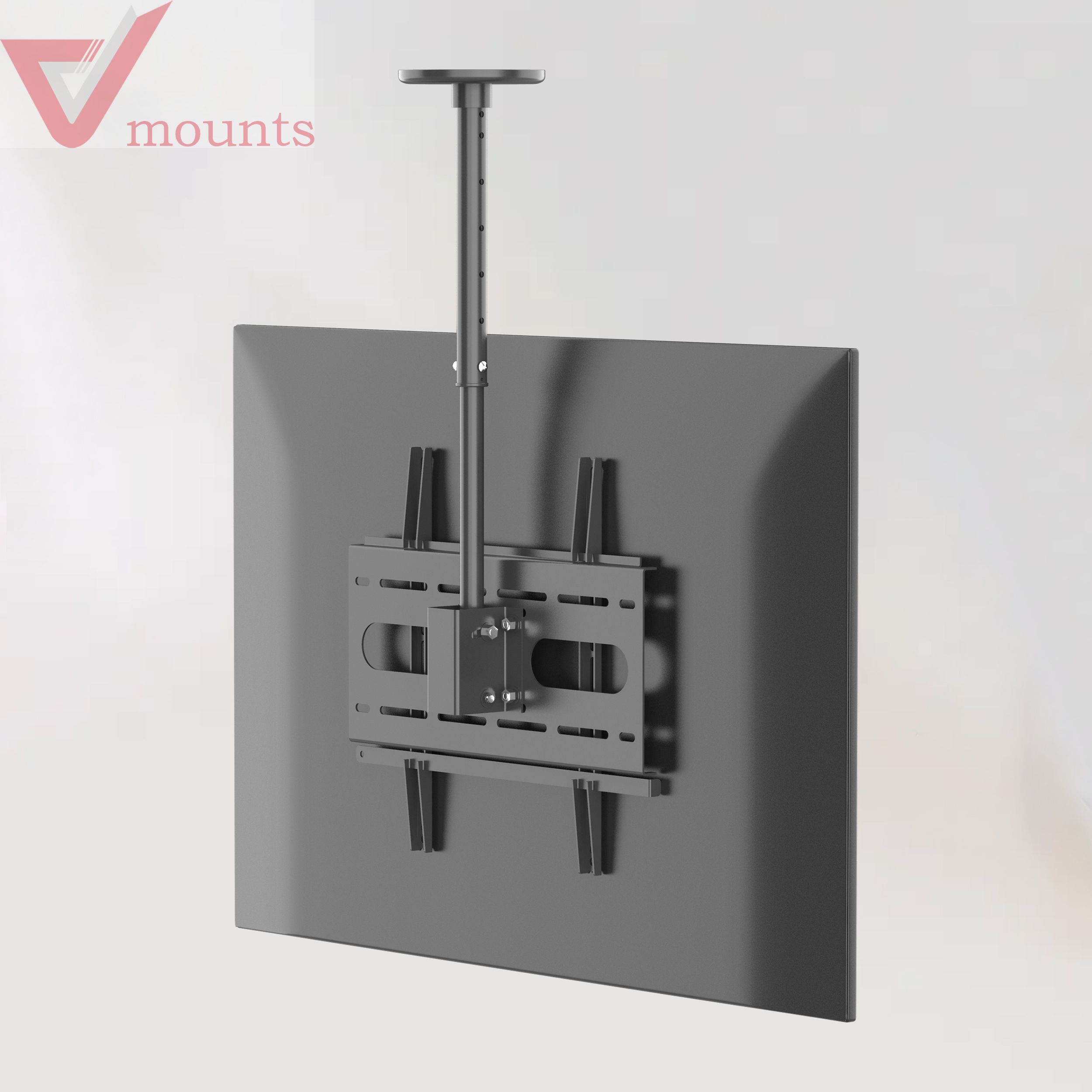 Hot selling suspended retractable tilting fixed fashion tv advertising signage ceiling mount VM-CP04S-R