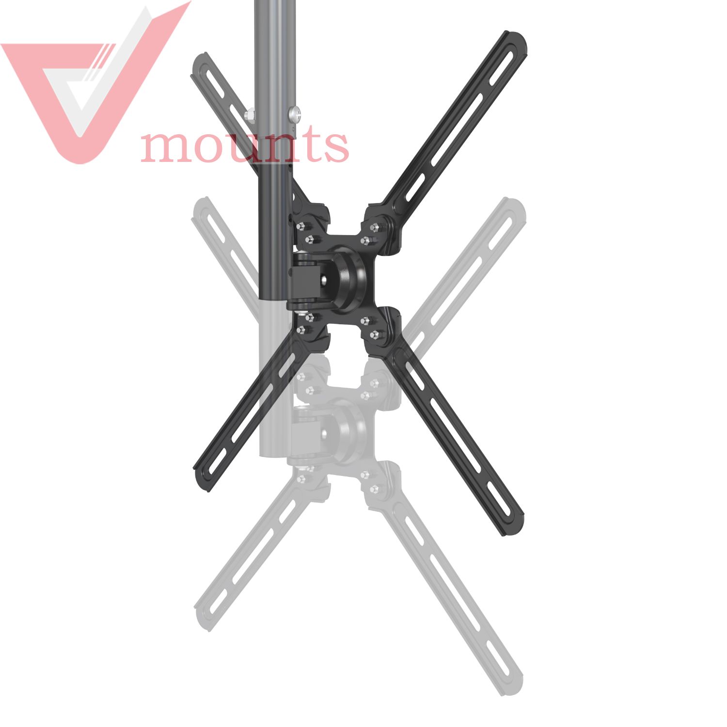 Height Adjustable 360 Rotating Ceiling TV Mount VM-CP07