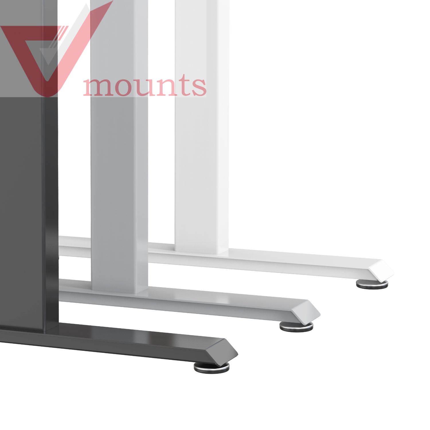 V-mounts ErgoFusion Hand-crank Manual Height Adjustable Desk VM-GHHD121D-1P