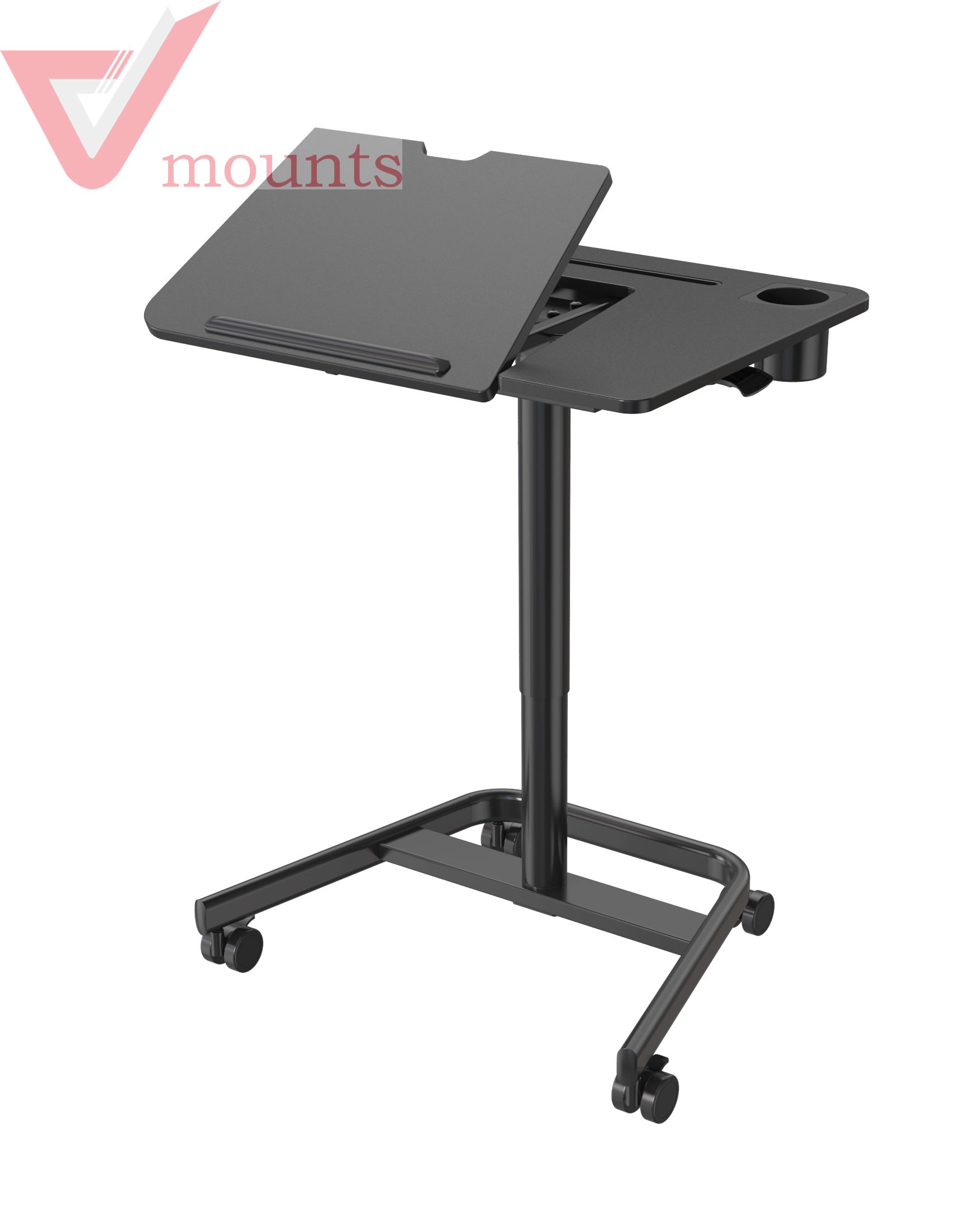 Mobile Tiltable Desktop Manual Height Adjustable Office Desk VM-FDS107F