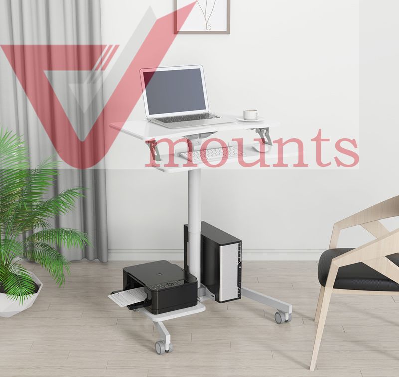 V-mounts ErgoSpot Mobile Manual Height Adjustable Office Desk VM-FDS108