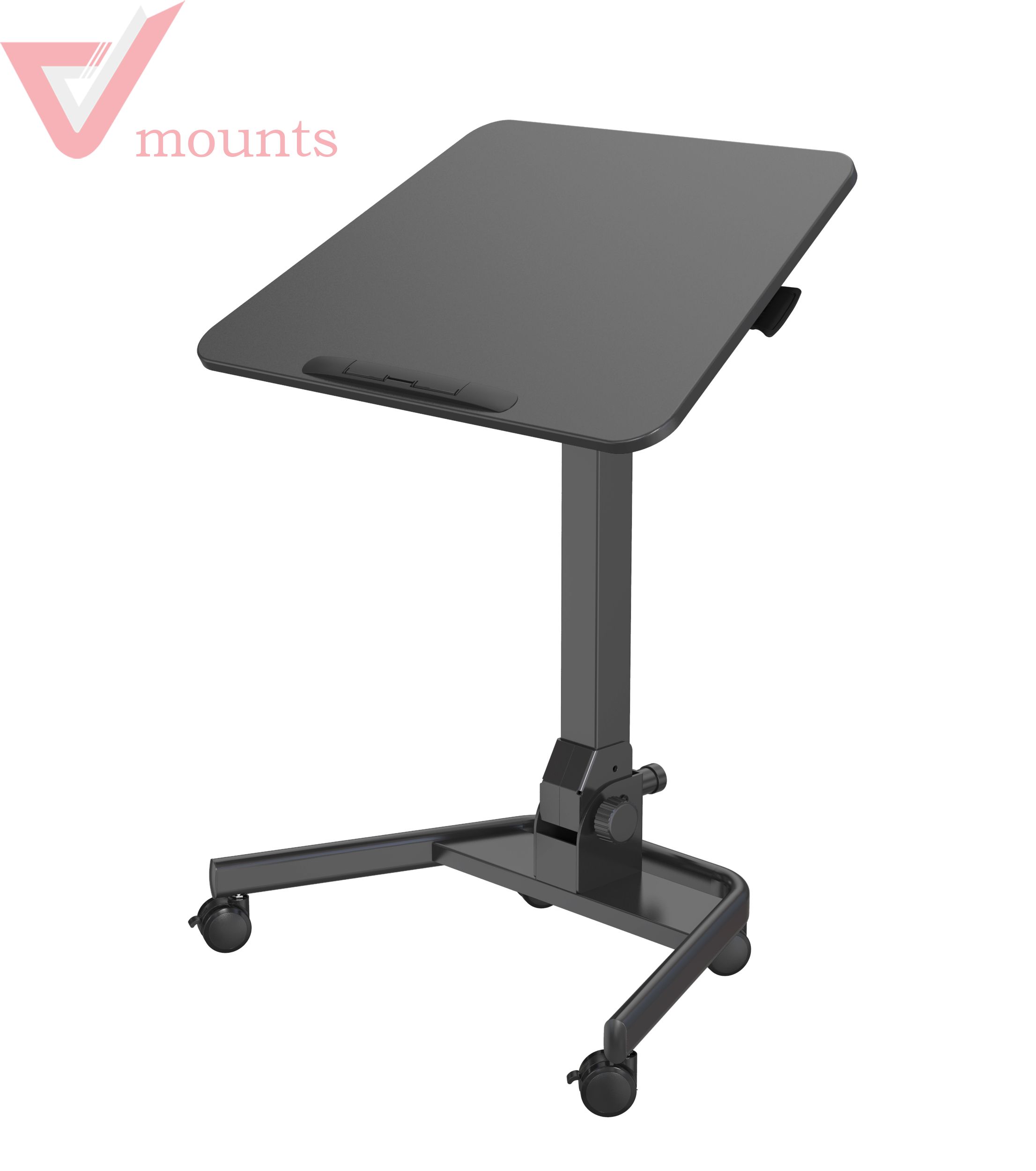 V-mounts ErgoTech Foldable Mobile Manual Height Adjustable Office Desk VM-FDS109