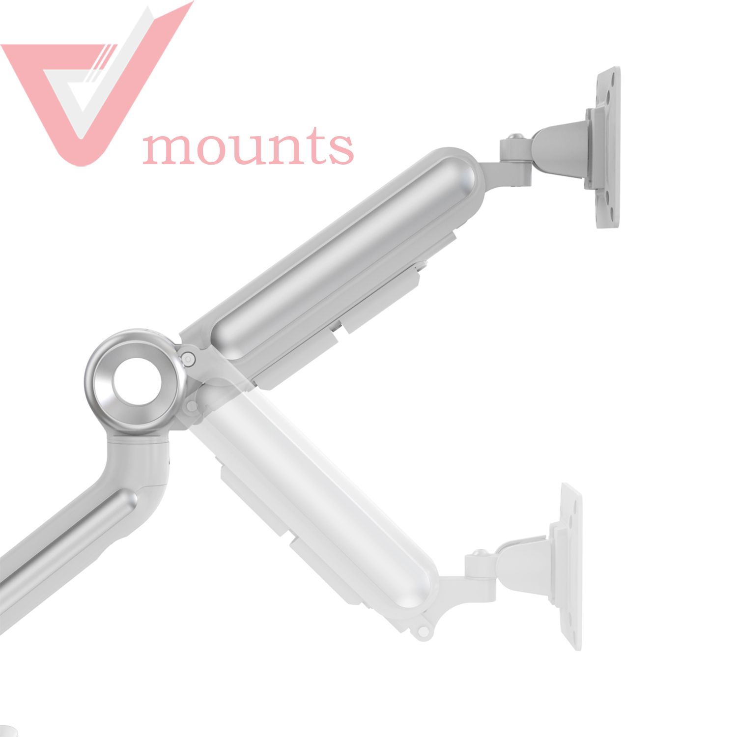 V-mounts ErgoSpot Dual Gas Spring Monitor Mount VM-GE62U
