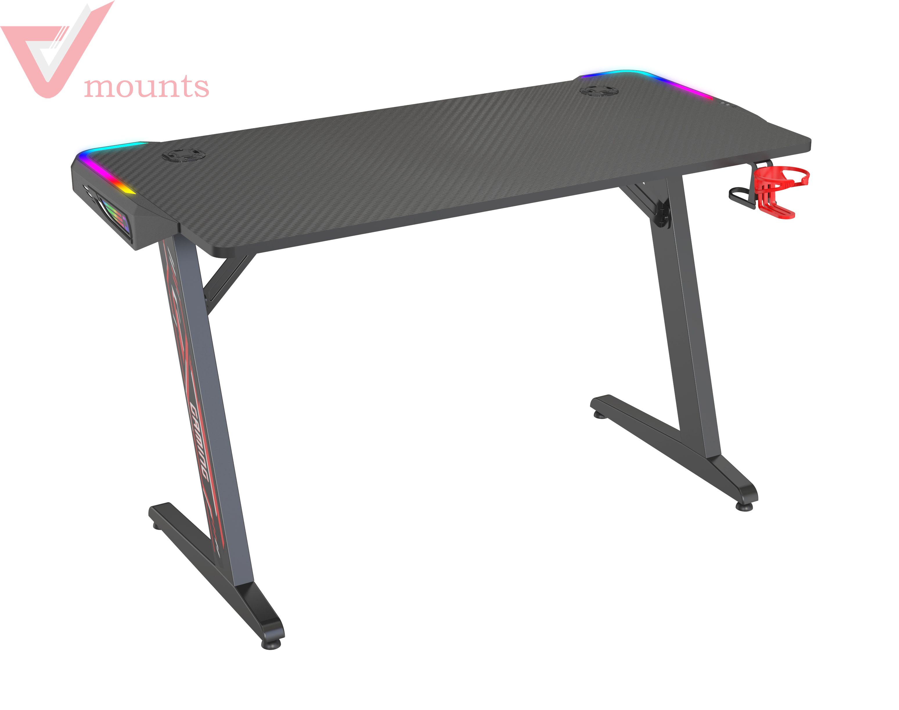 Z shaped RGB Gaming Desk VM-GT01P