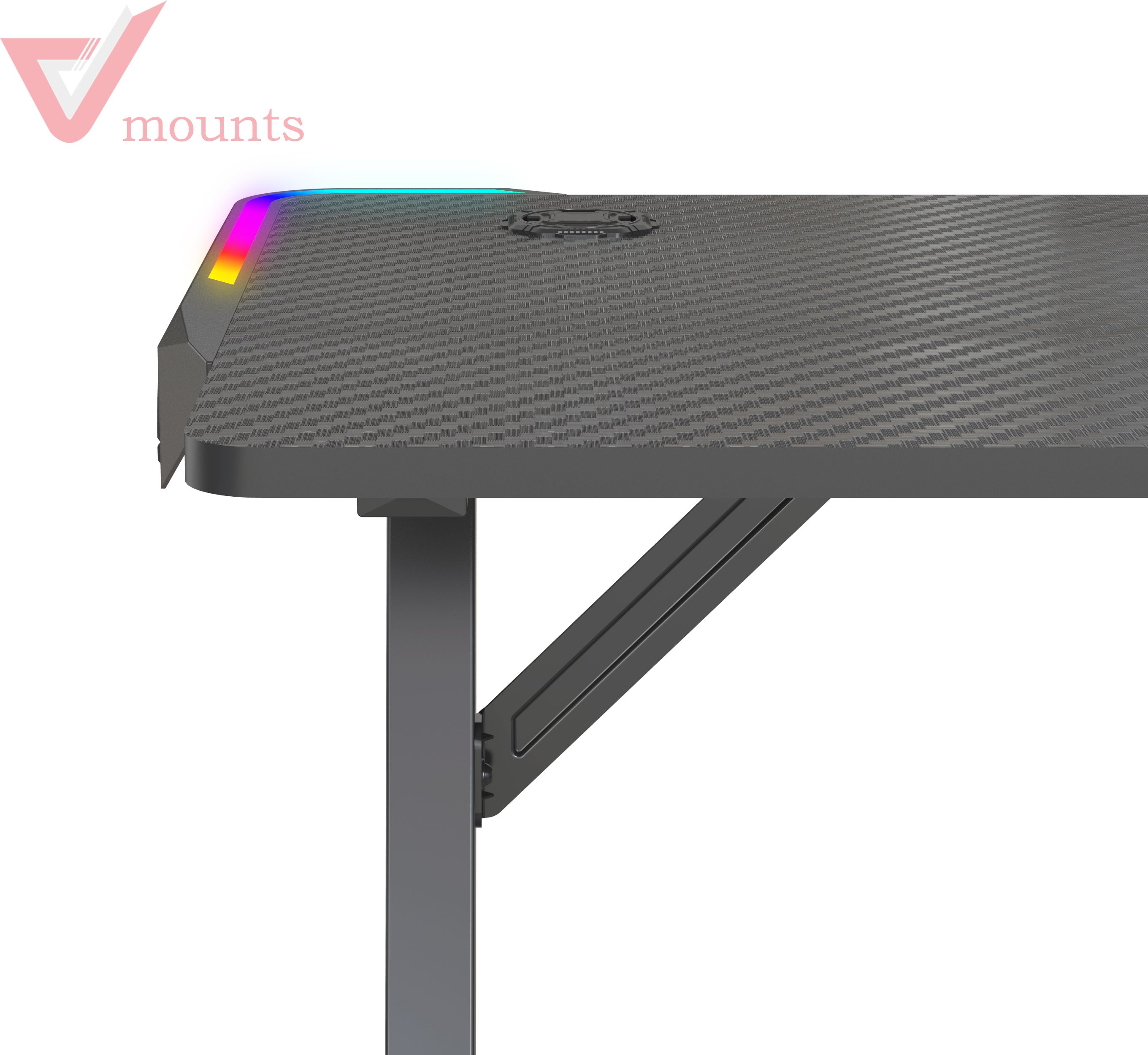 V-mounts ErgoSpot Z shaped RGB Gaming Desk VM-GT01P