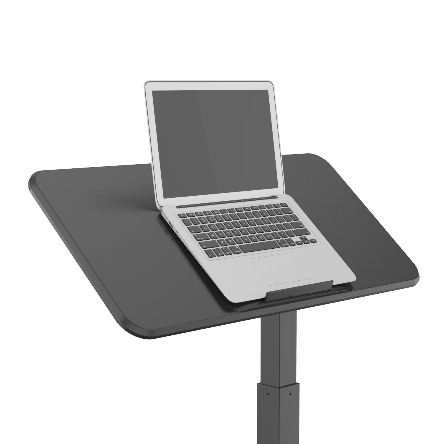 Mobile Manual Height Adjustable Office Desk with Tilted Desktop VM-FDS111B