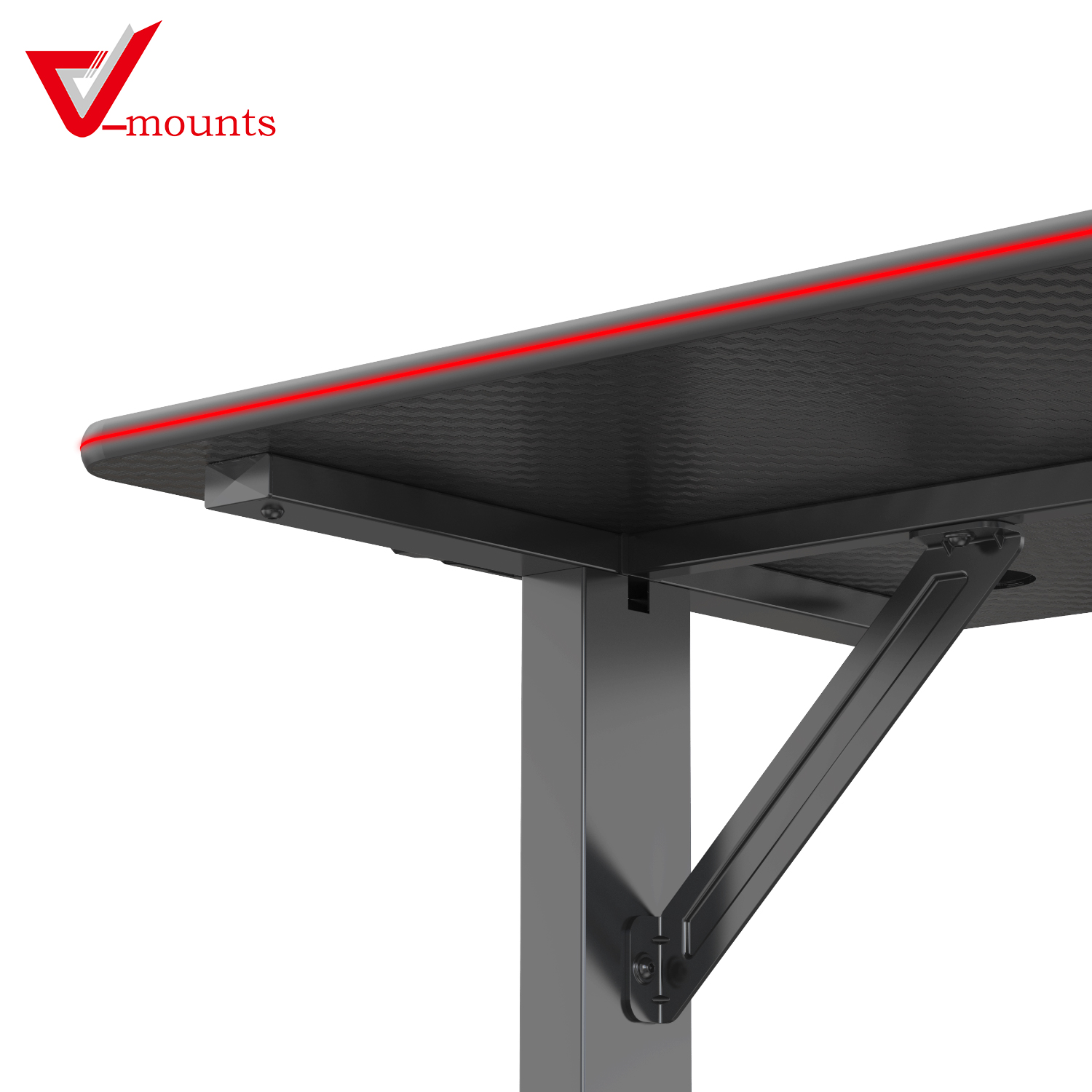 V-mounts ErgoSpot T Shaped RGB Gaming Desk VM-GT03D