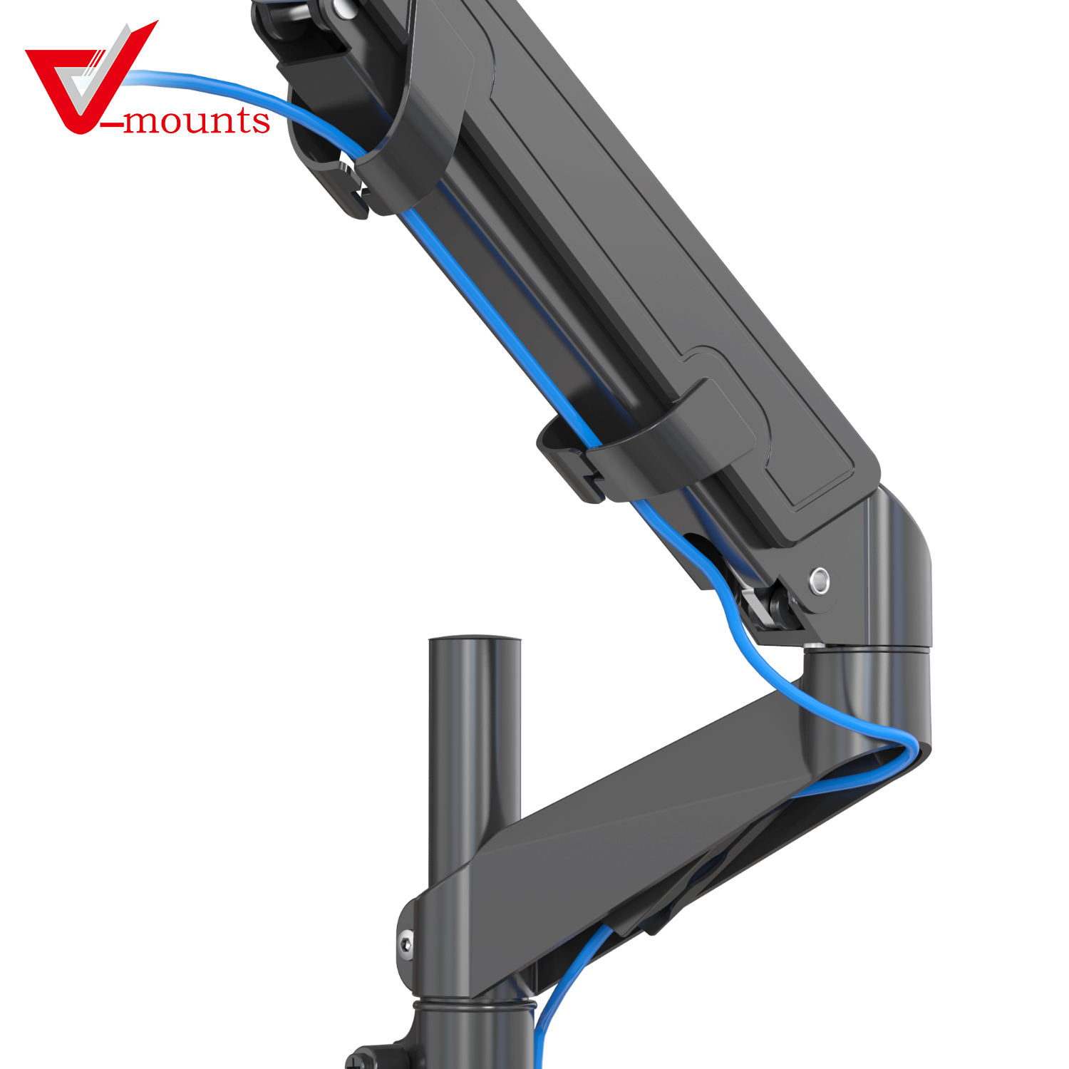 V-mounts SpaceErgo Dual Gas Spring Monitor Arm VM-GE524YD