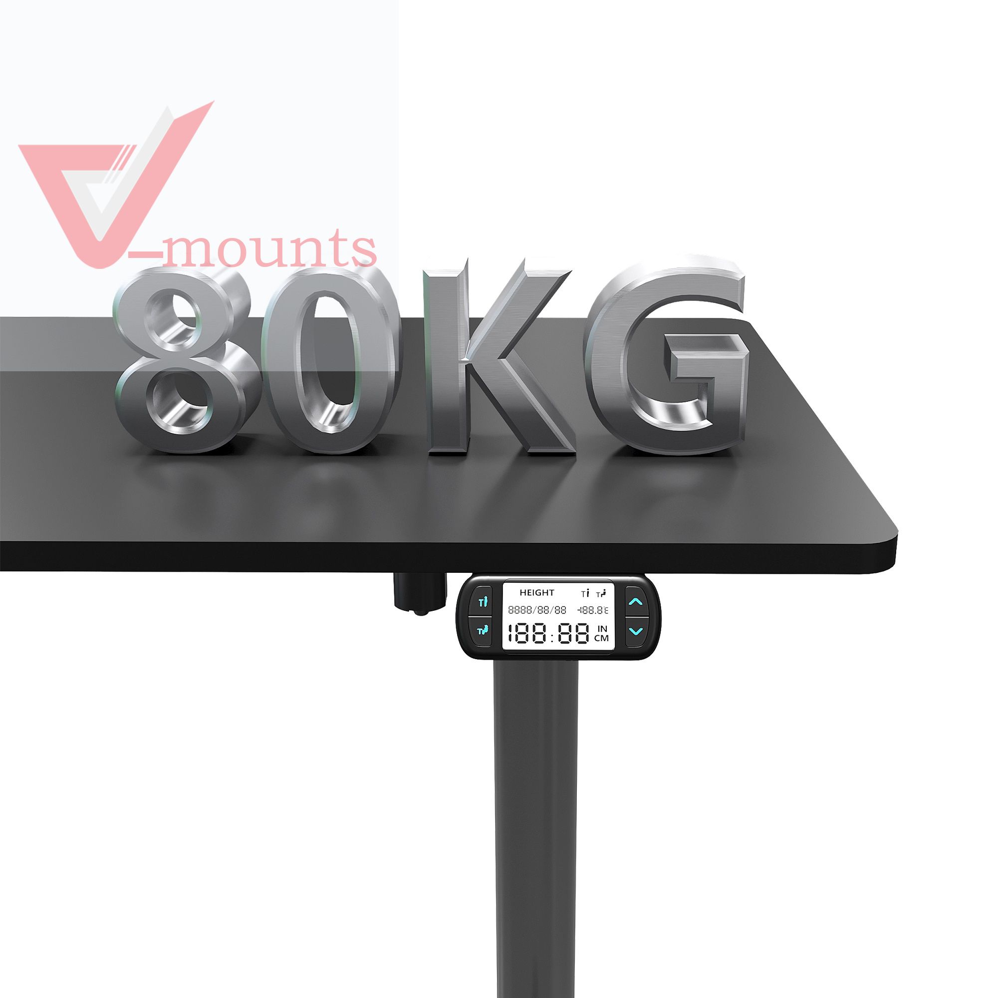 V-mounts High Standard Dual Motor 2 Stage Electric Height Adjustable Desk VM-JSD2-03-1P