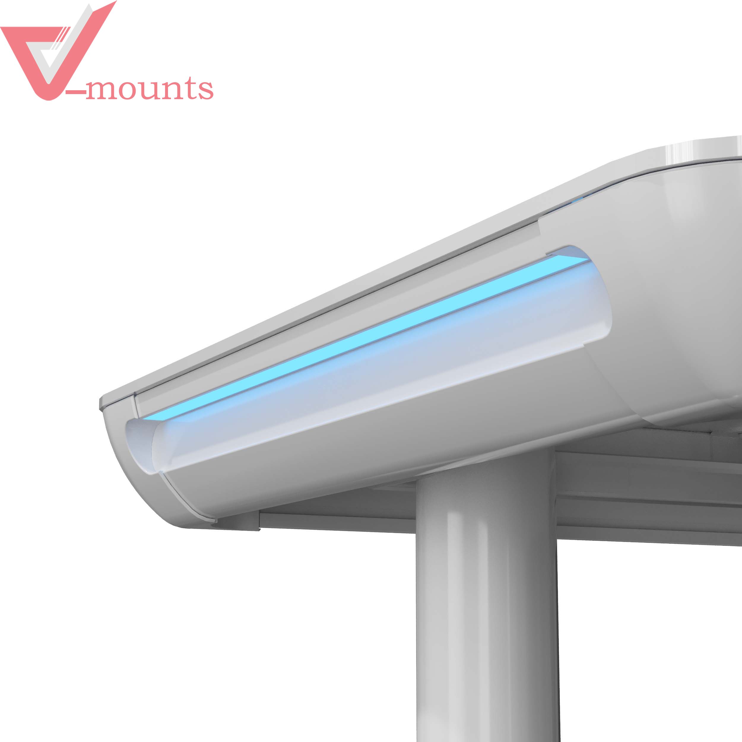 V-mounts Tempered Glass Electric Height Adjustable Desk VM-JSD5-03-G3