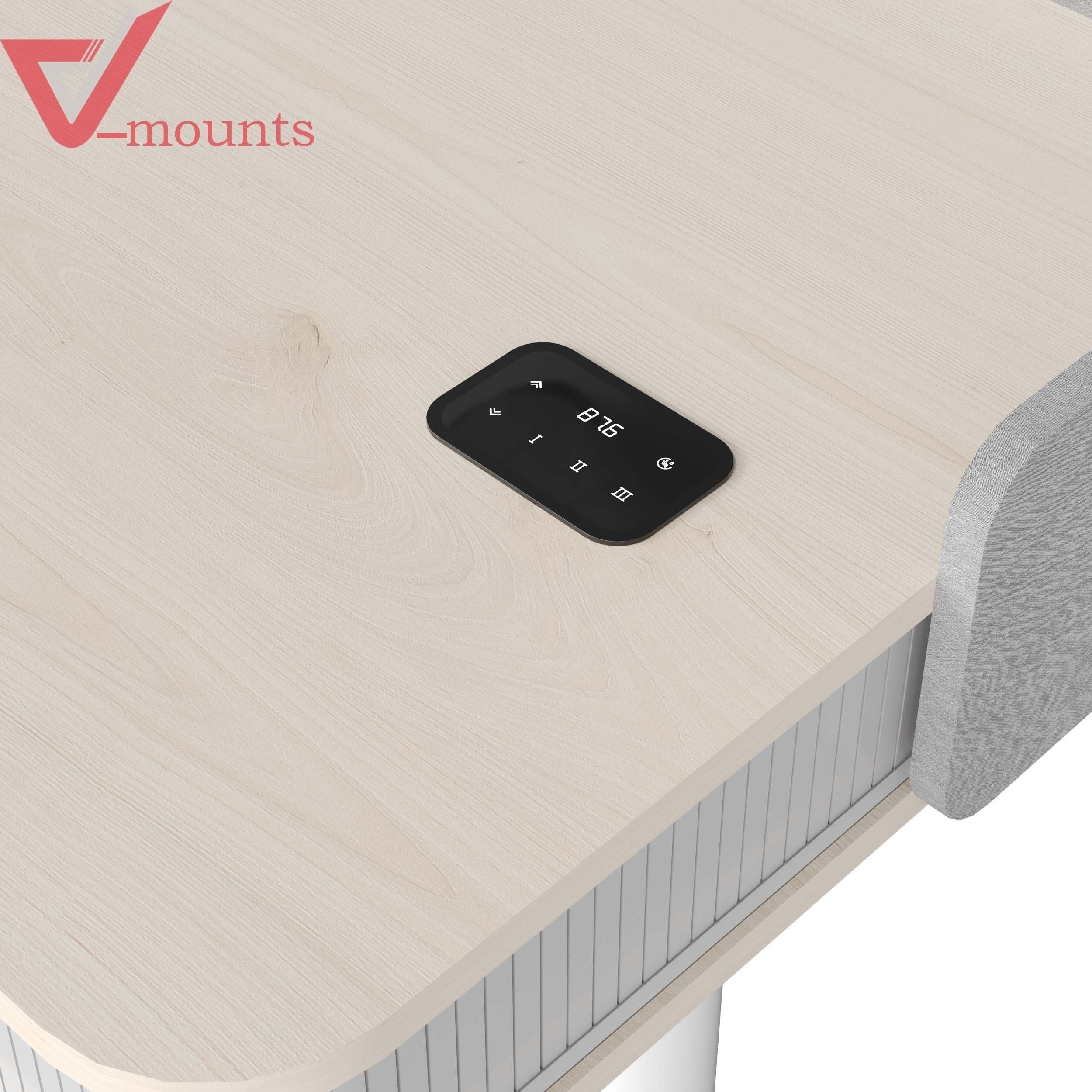 V-mounts Electric Height Adjustable Desk With Invisible Drawer VM-JSD5-03-P
