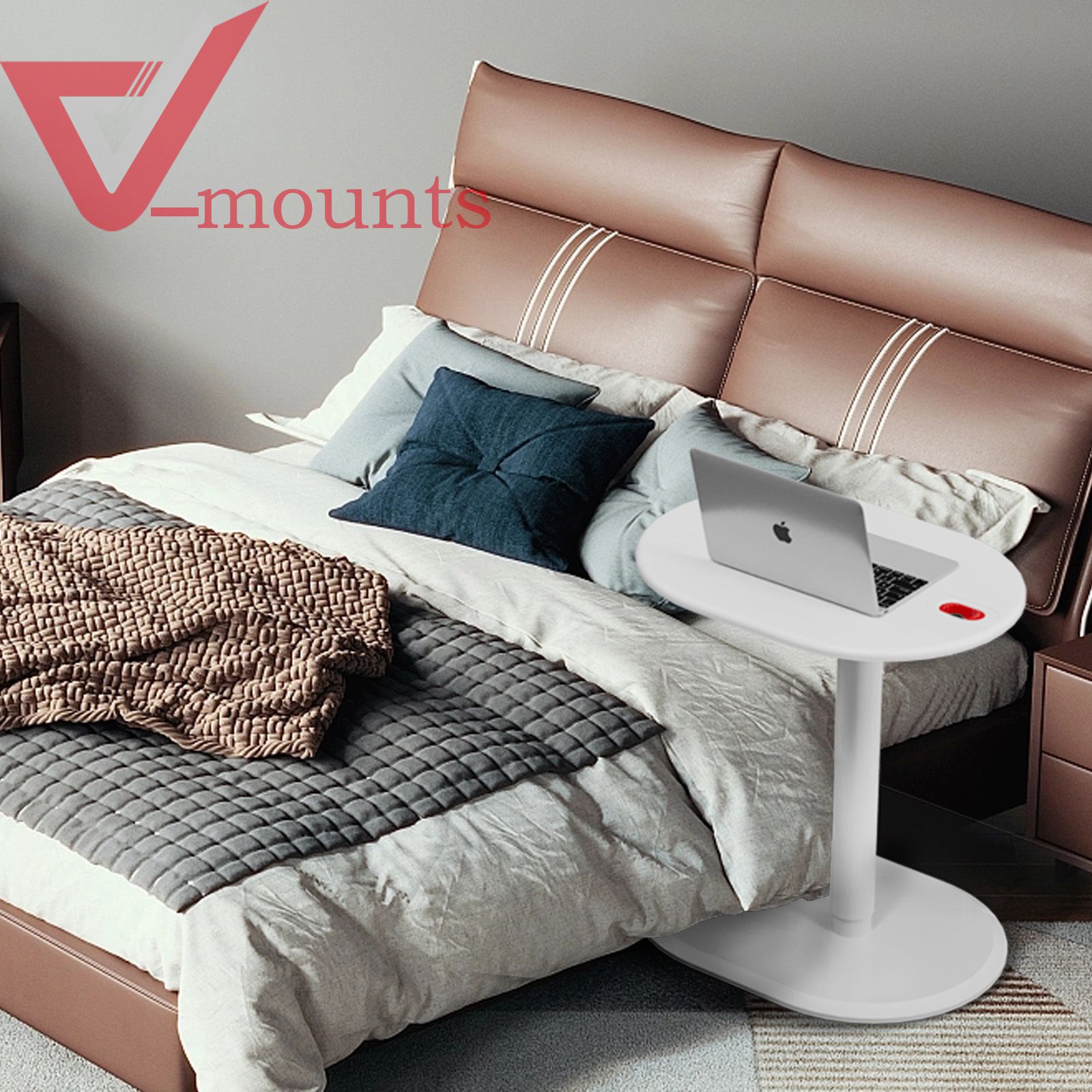 V-mounts ErgoTech Modern New Design Sofa Bed Side Use Height Adjustable Desk VM-FDS002