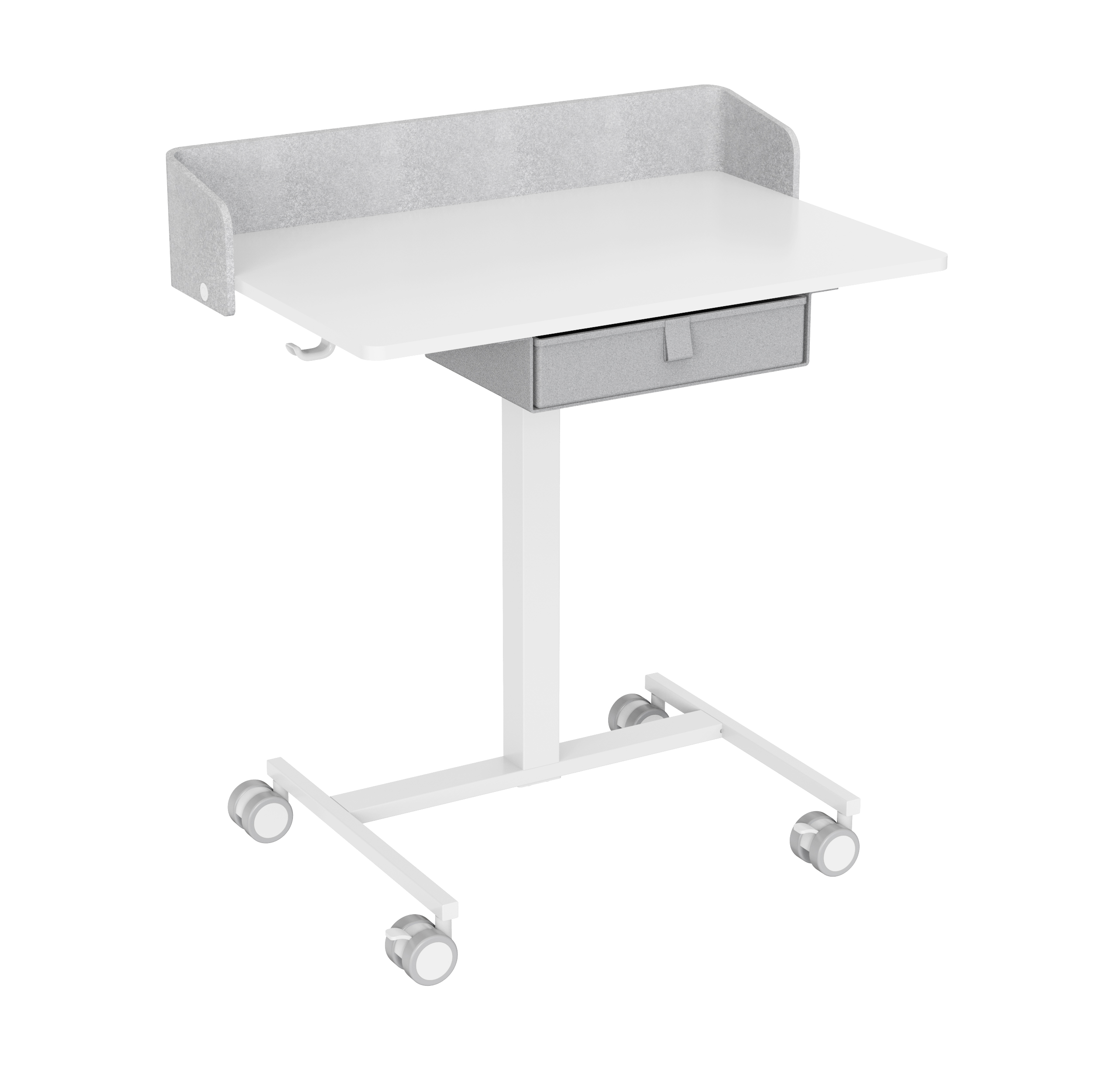 V-mounts Movable Adjustable Height Laptop Desks With Storage Drawer VM-FA101