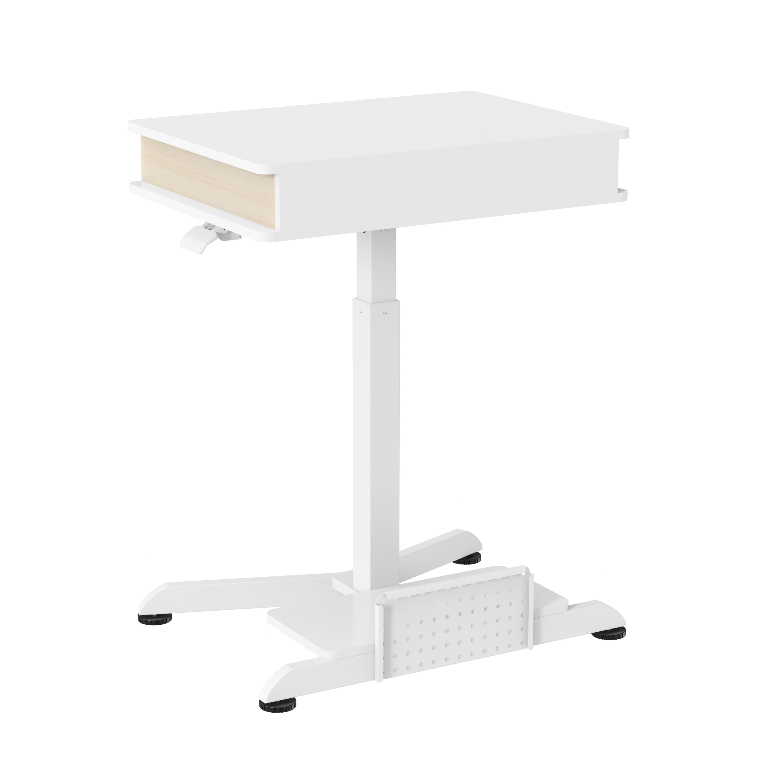 V-mounts Gas Spring Height Adjustable Lift Desk With Drawers And Chassis Racks VM-FA110