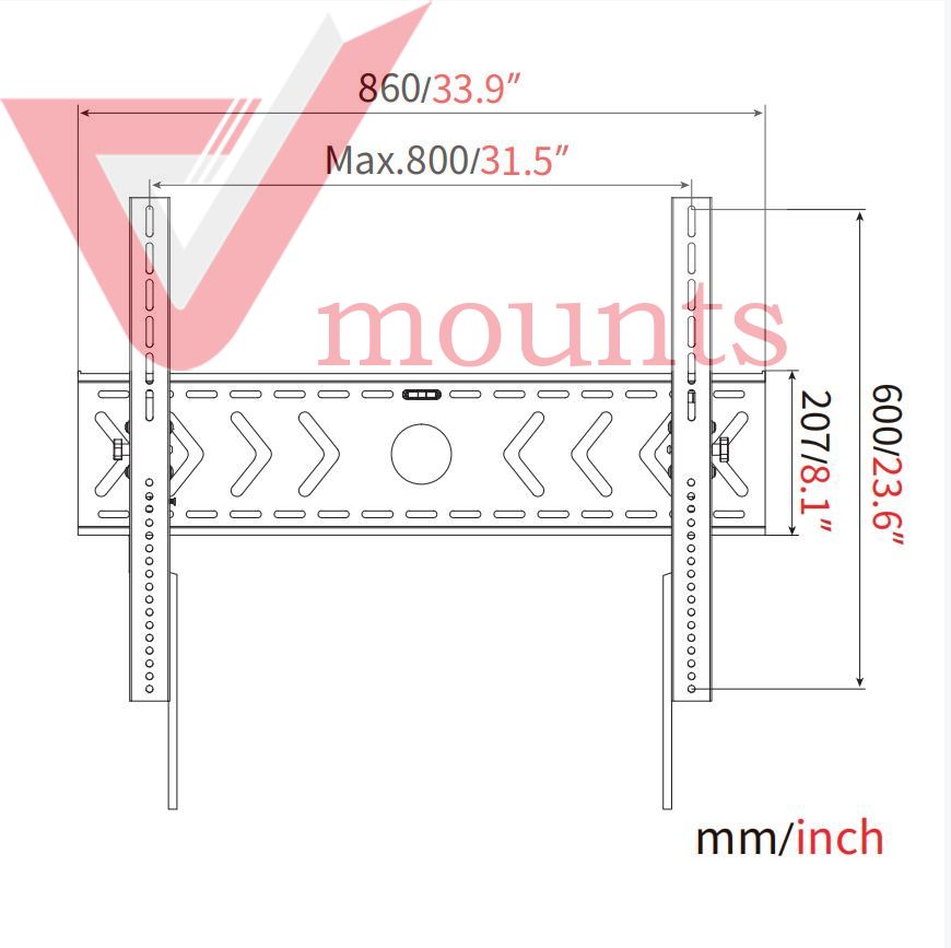 V-mounts Tilt TV Wall Mount VM-BT02