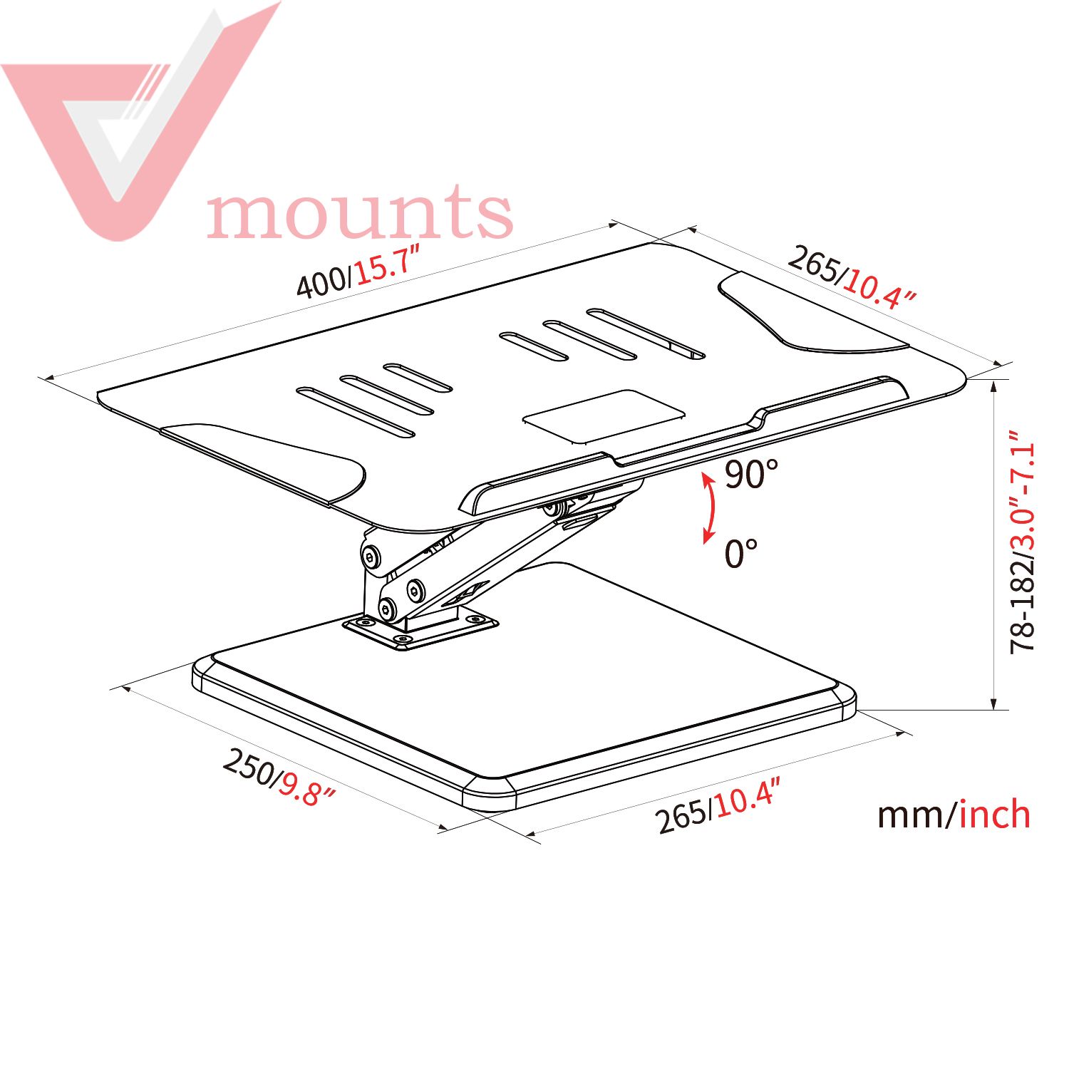 Stable and Flexible Laptop Mount VM-LHA6Y