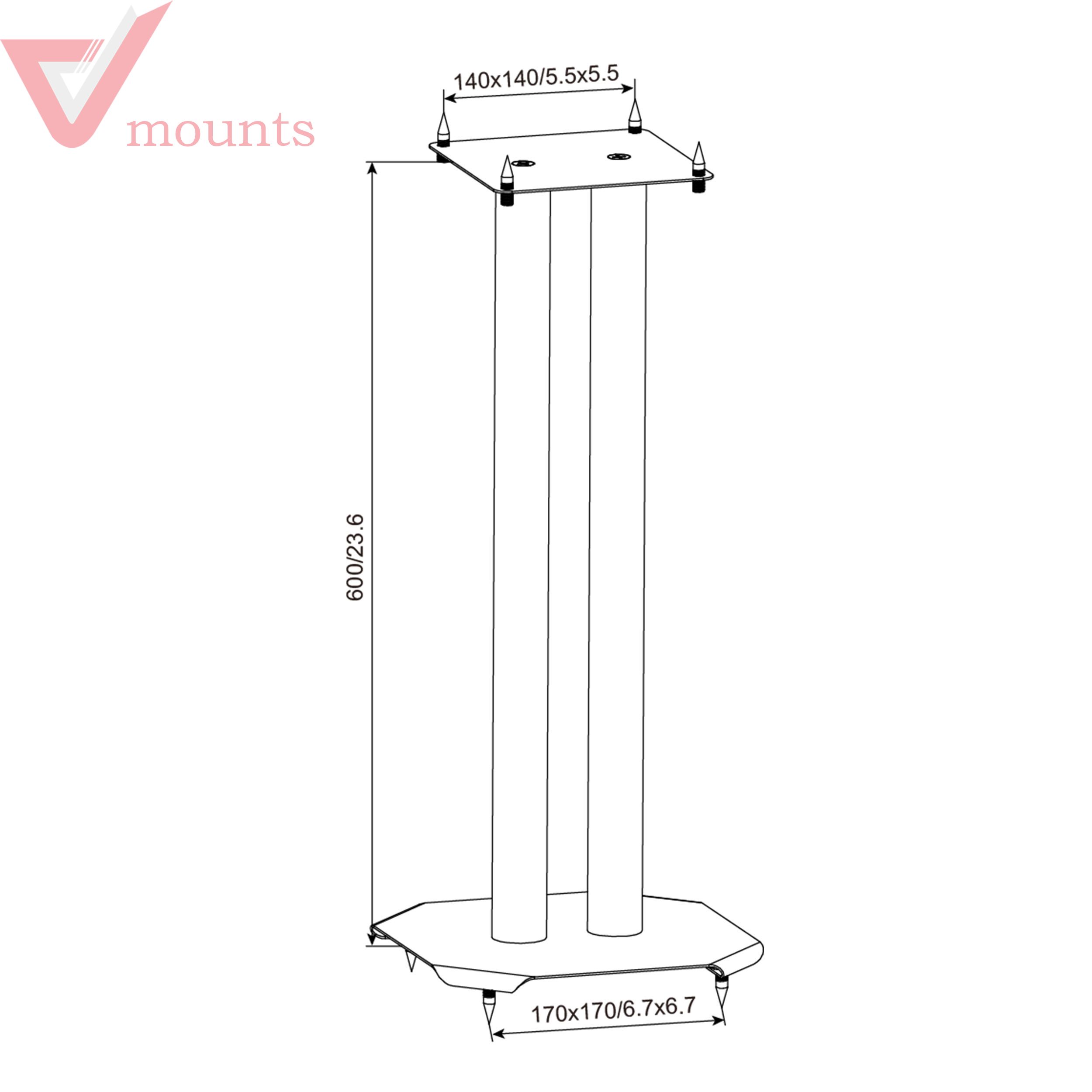 V-mounts Speaker Mount Floor Stands VM-S04