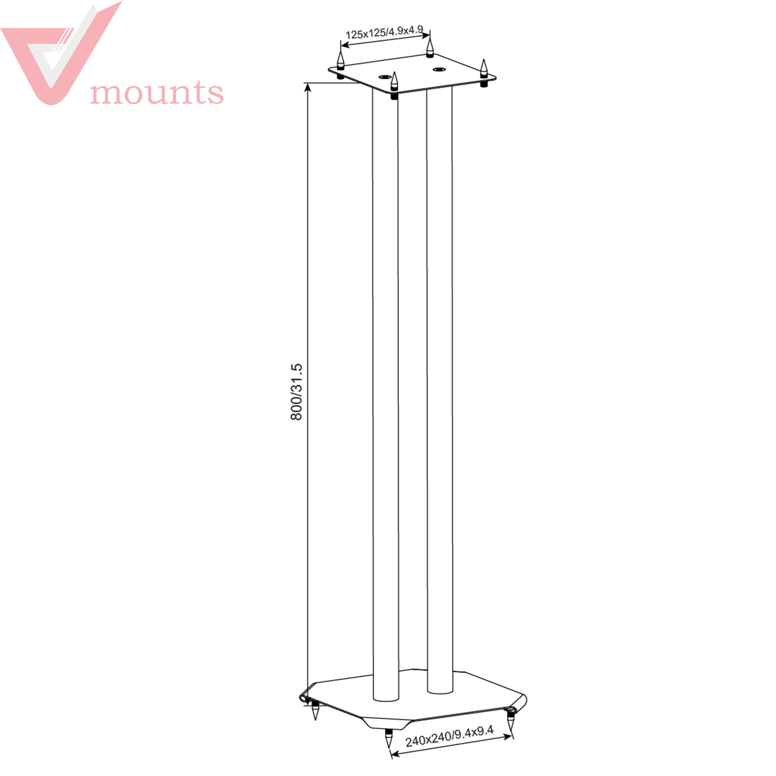 V-mounts Speaker Mount Floor Stand VM-S05
